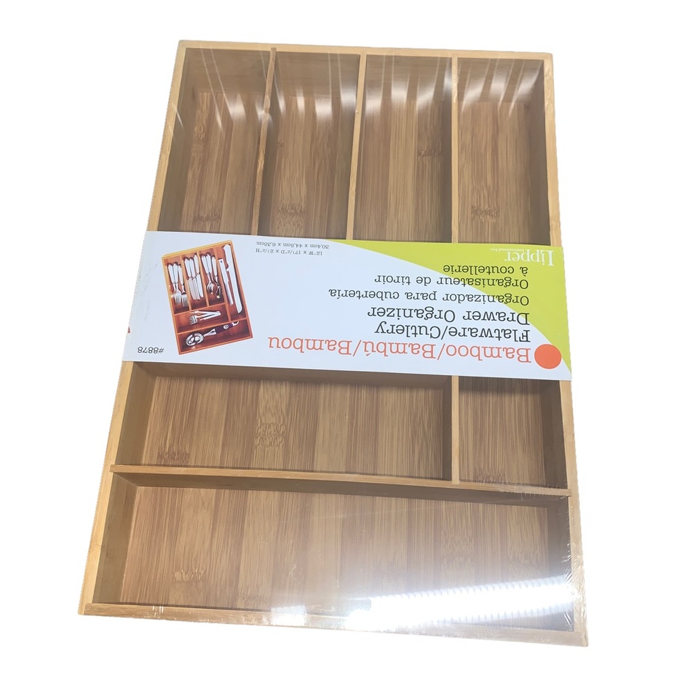 Lipper Bamboo Wood Deep Flatware Organizer - Picture 8 of 8